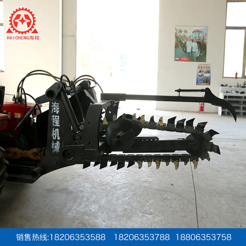 厂家直供 大型农耕机 链条式500大棚王开沟机 多用开沟机规格齐全图4