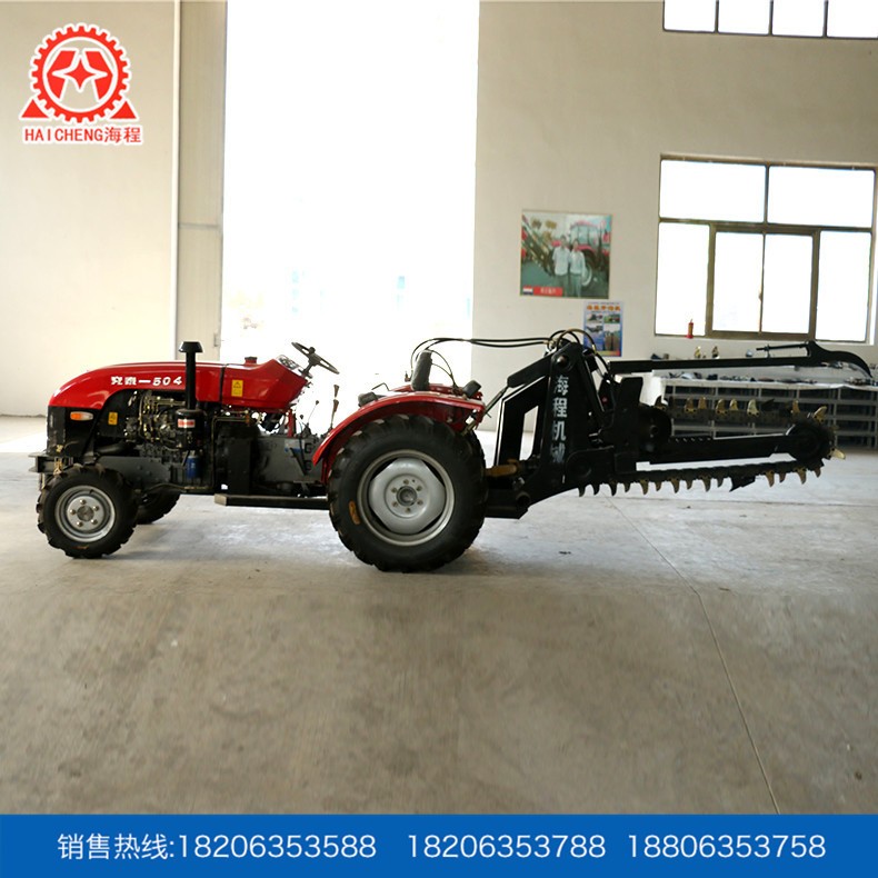 农机批发 504大棚王开沟机链条、果园开够施肥机、电缆开沟机械图4
