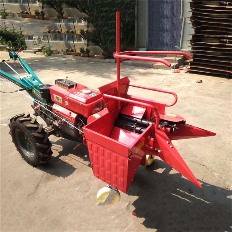 18马力柴油电启动玉米收获机 多功能单排玉米收获机 秸秆还田机图4