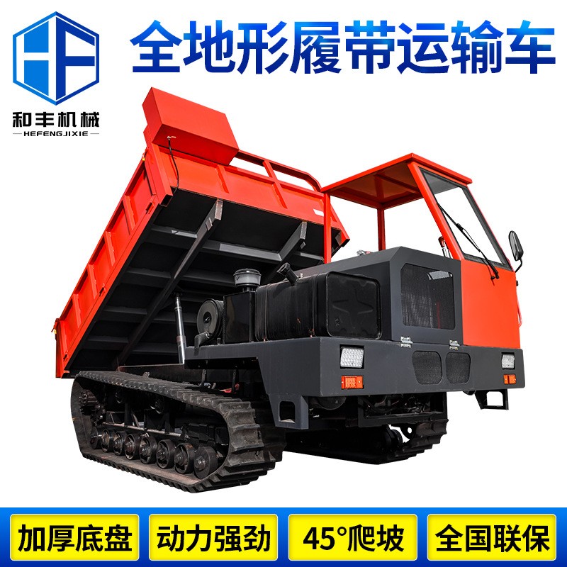柴油爬山虎履带式运输车厂家和丰全地形爬山虎液压自卸履带运输车图3