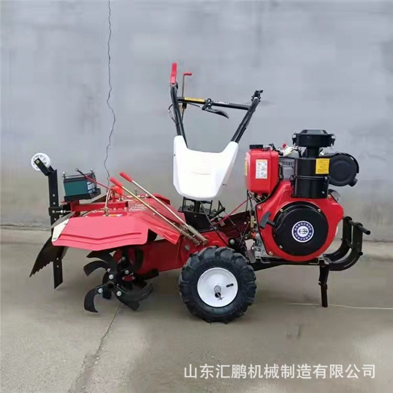 手扶式汽油旋耕机 小型果园除草犁地机 汽油柴油开沟培土机图3