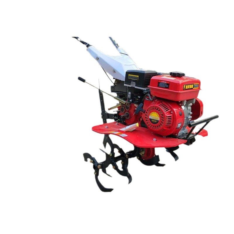 手推式小型松土机 170两驱多功能微耕机 汽油旋耕机双链条图5