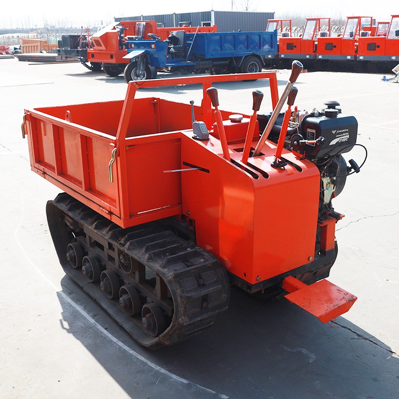 手扶式爬山虎履带运输车全地形北骏0.8吨小型农用果园履带运输车图3