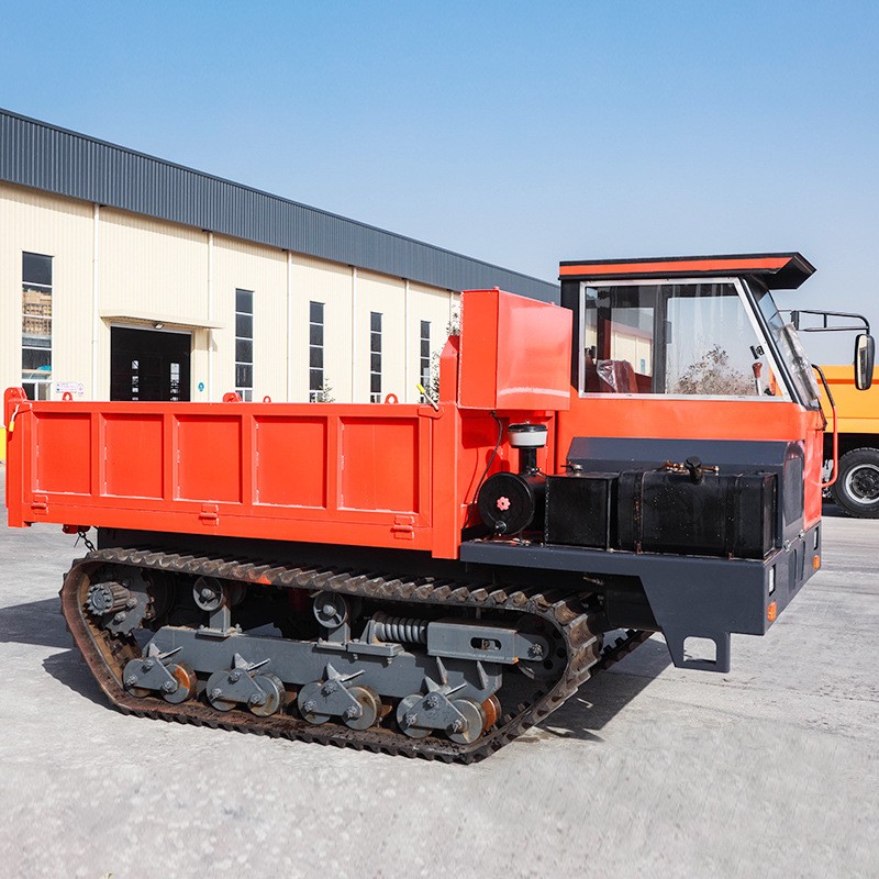 北骏8吨爬山虎履带式自卸运输车工程农用爬山液压自卸履带运输车图4