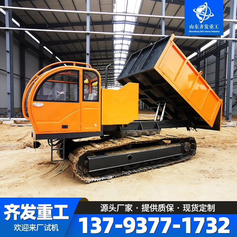 园林农用履带运输车6吨橡胶履带运输车工地拉沙拉砖履带式工程车图3