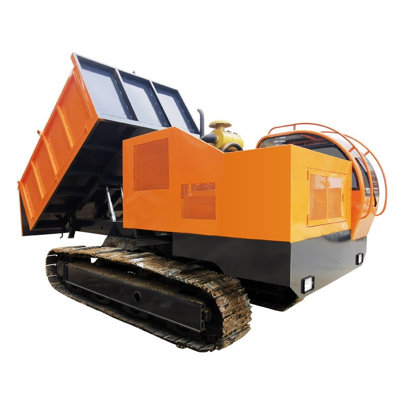 爬山虎运输车水田爬坡自卸车山路小爬车山地果园农田履带运输车图5