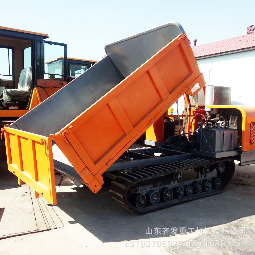 履带运输车 3T8T履带自卸车 工地拉土方液压自卸车厂家图4
