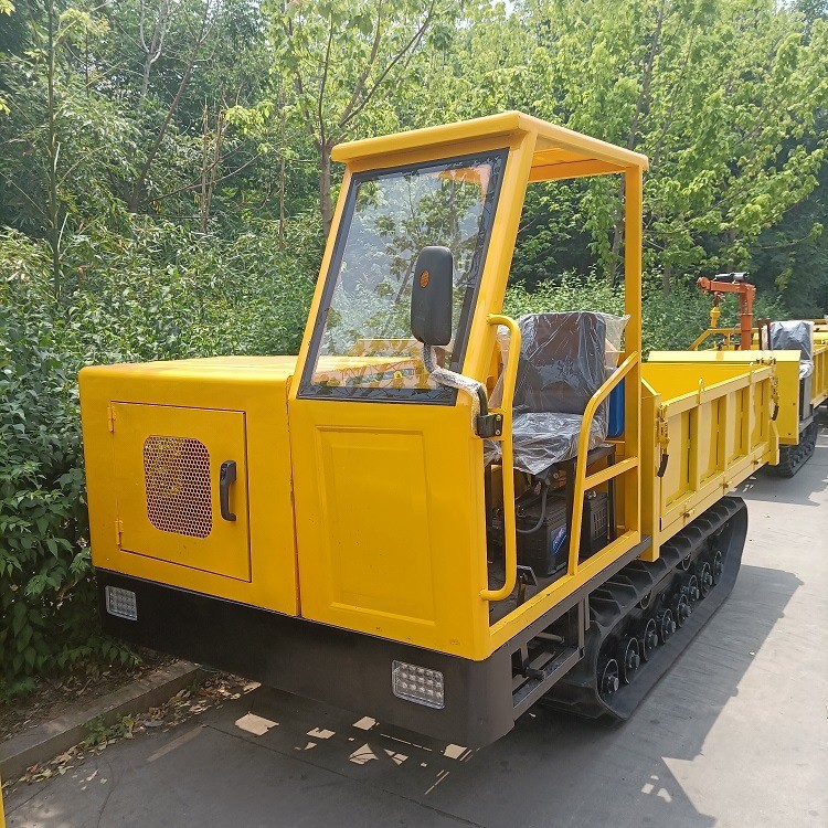 果园农用履带运输车 山地丘陵爬山虎车 工程4吨全地形自卸爬山王图4