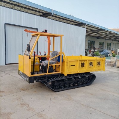 果园农用履带运输车 山地丘陵爬山虎车 工程4吨全地形自卸爬山王