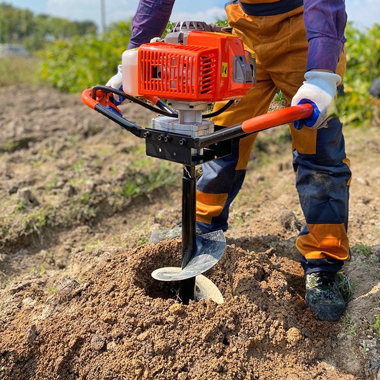 汽油挖坑机 植树打坑机 福泽盛达牌围栏立柱地钻图2