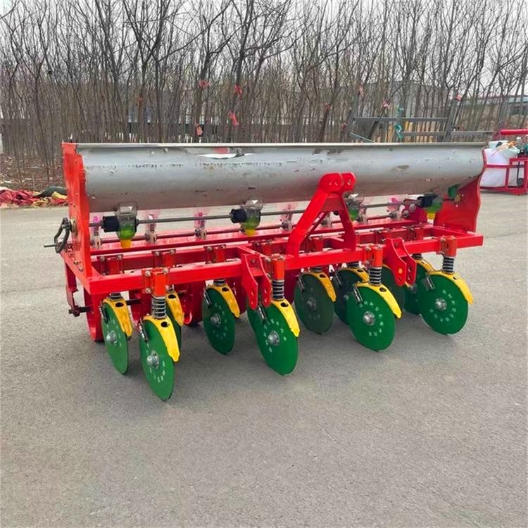 8行谷子高梁播种机 圆盘开沟药材精播机 华晨苍术白术育苗直播机图2