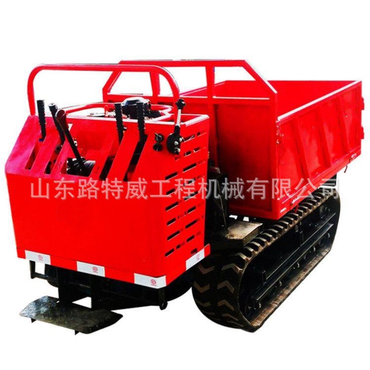 小型履带运输车 全地形液压自卸车工程农用履带运输车爬山虎图5