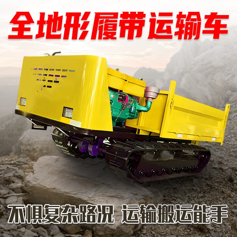 路特威履带式运输车 座驾式爬山虎搬运车 全地形农用柴油自卸车