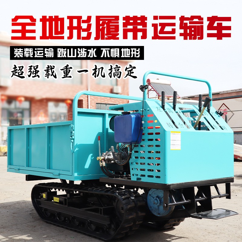 爬山虎履带运输车小型工程农用全地形自卸果园搬运柴油山地爬坡王图3