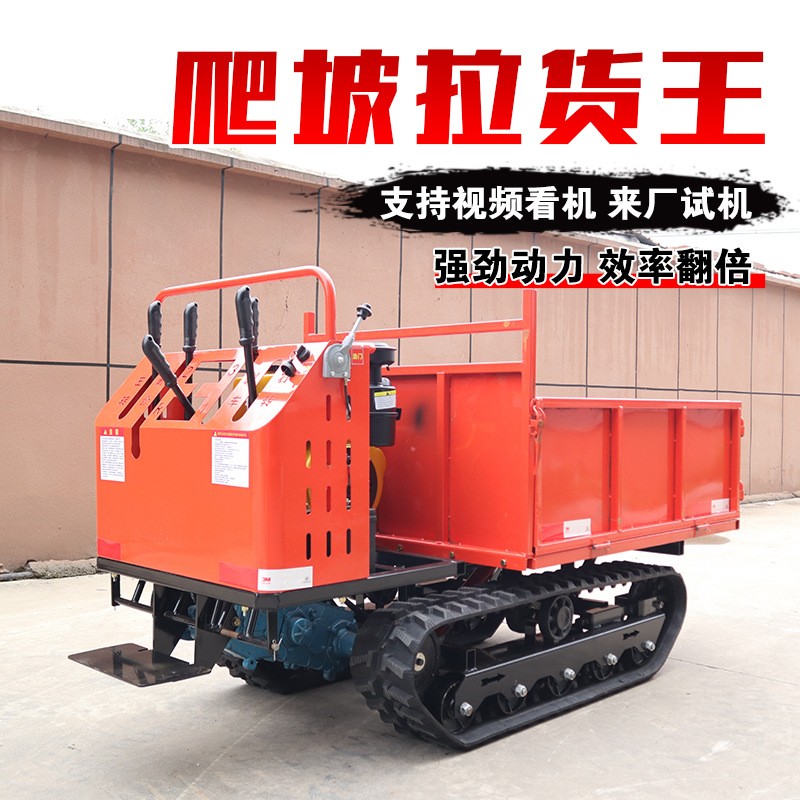 爬山虎履带运输车小型工程农用全地形自卸果园搬运柴油山地爬坡王图2
