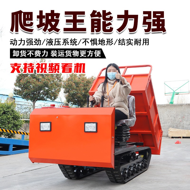 爬山虎履带运输车小型工程农用全地形自卸果园搬运柴油山地爬坡王图5