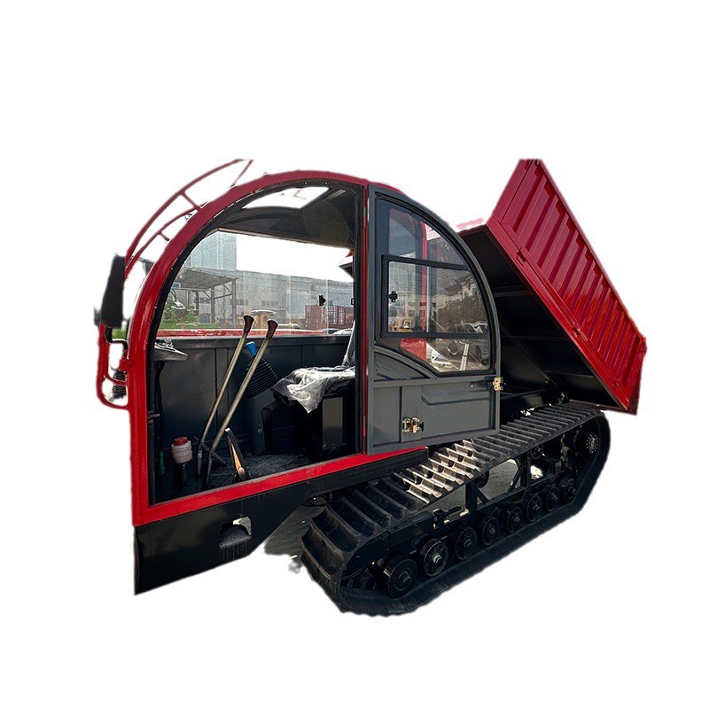 全地形农用物料卸货液压起降搬运车山地载重爬坡大型履带运输车图4