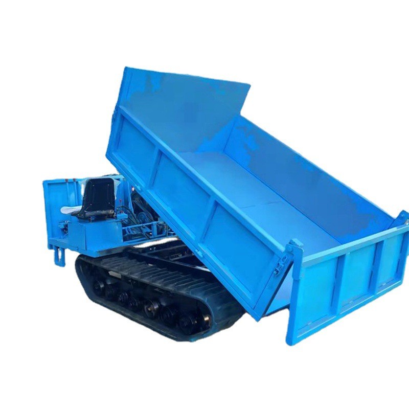 工程爬坡四不像农用物料履带运输车多用途狭小路基自动装卸搬运车图5