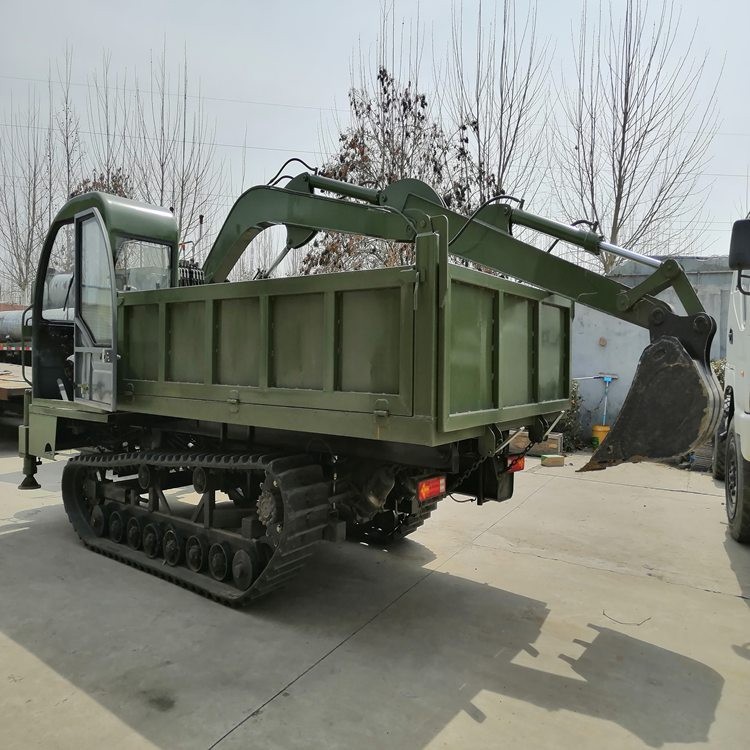 爬山四不像随车挖 农用抓木挖掘运输车 挖运一体自卸柴油车图3