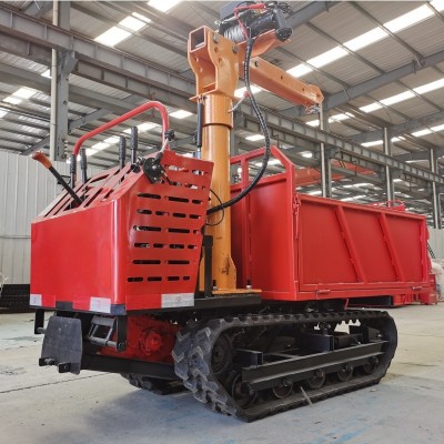 小型手扶履带运输车山地农用履带运输自卸车全地形爬山虎运输车