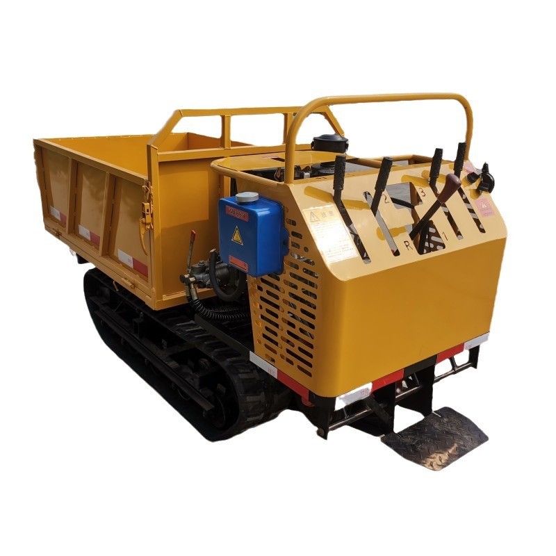 小型爬山虎履带运输车手扶履带自卸车山地果园农用运输车图5