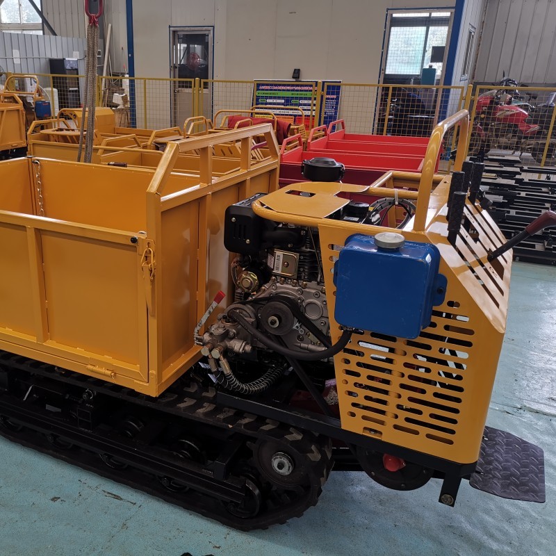 小型爬山虎履带运输车手扶履带自卸车山地果园农用运输车图4