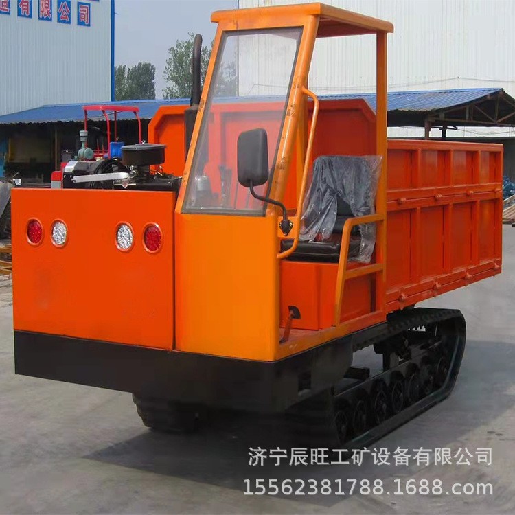小型矿用运输车 井下履带运输车河道清淤泥自卸翻斗车图2