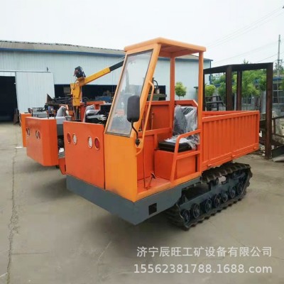 小型矿用运输车 井下履带运输车河道清淤泥自卸翻斗车