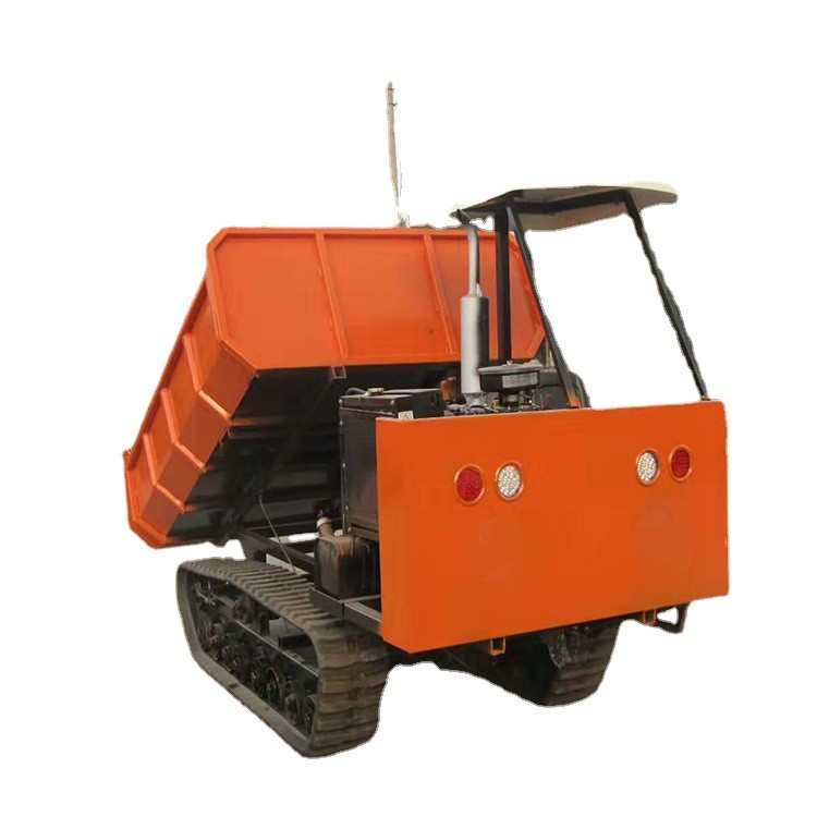 小型矿用运输车 井下履带运输车河道清淤泥自卸翻斗车图5