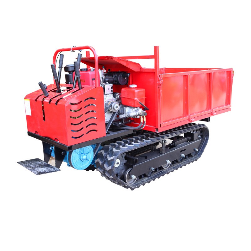 小型履带运输车果园山地爬山虎农用运输液压自卸履带车