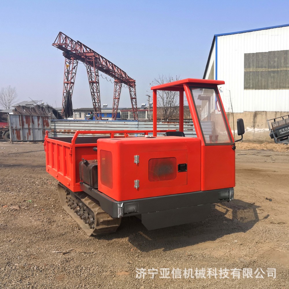 农用全地形履带运输车 果园自卸履带农用车 苗木绿化履带随车吊图2