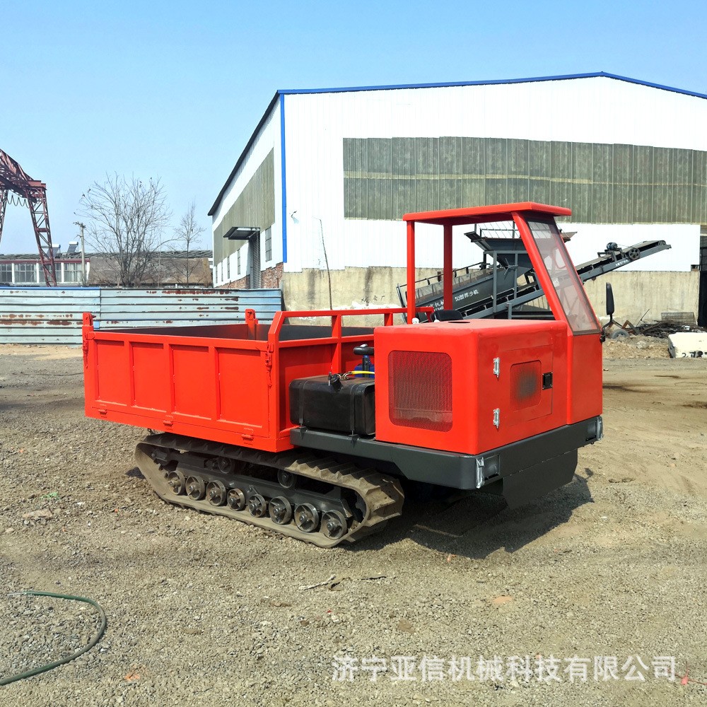 农用全地形履带运输车 果园自卸履带农用车 苗木绿化履带随车吊图5