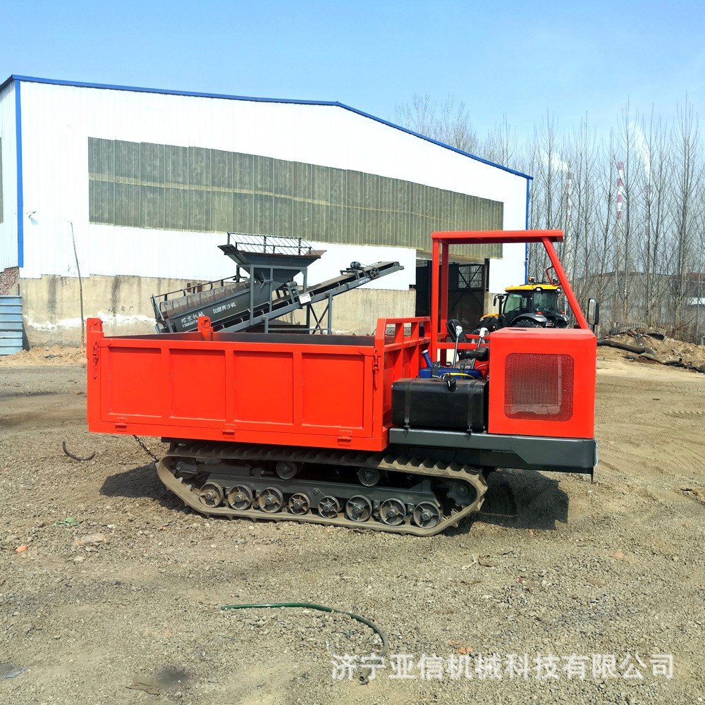 农用全地形履带运输车 果园自卸履带农用车 苗木绿化履带随车吊图4