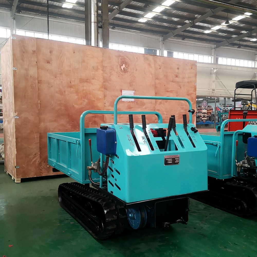 2吨3吨履带运输车 农用闪屏地装运链条式自卸翻斗车 履带平板车图4