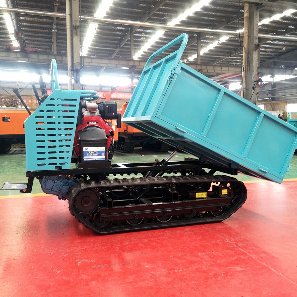 2吨3吨履带运输车 农用闪屏地装运链条式自卸翻斗车 履带平板车图2