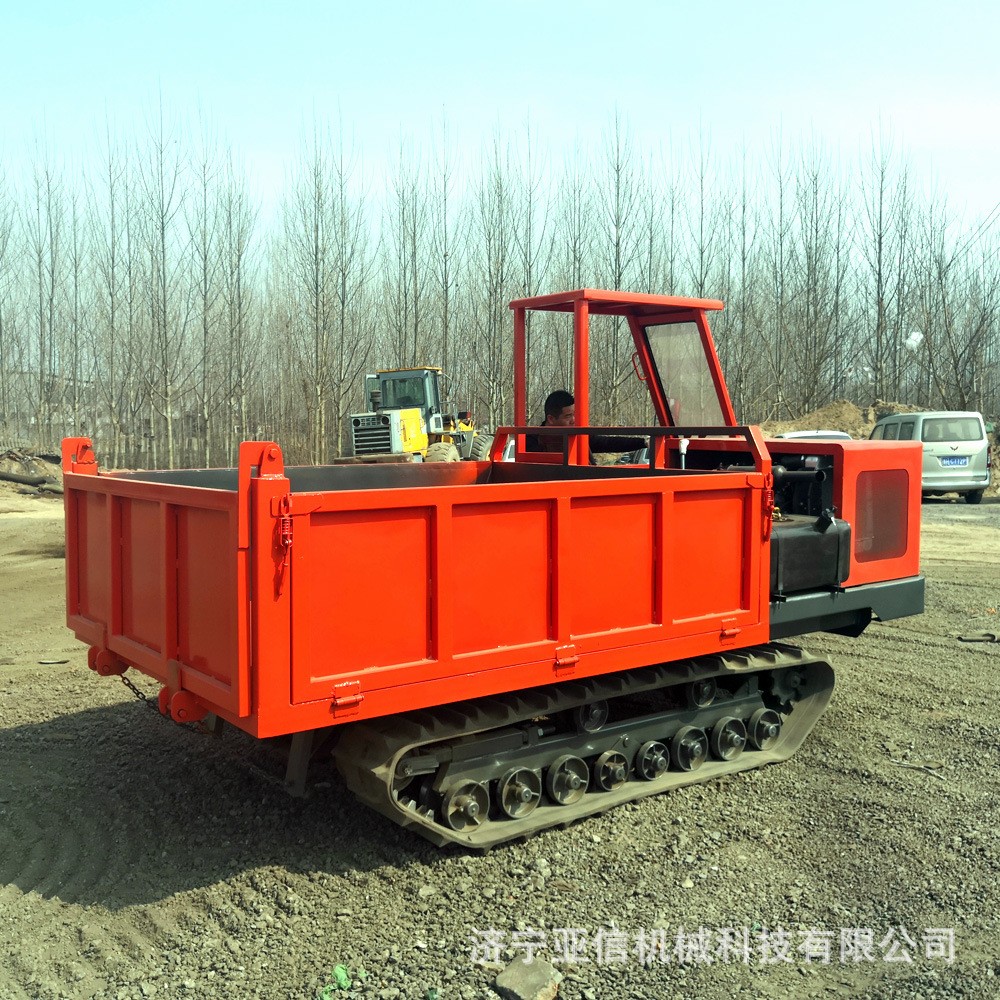 履带运输车厂家 小型手扶自卸翻斗式运输车 2吨农用运输车图3