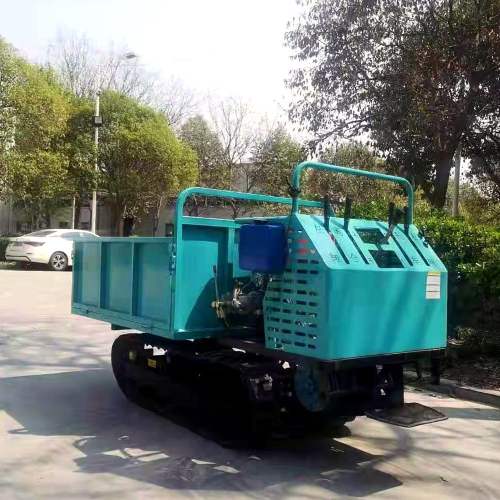 履带运输车厂家 小型手扶自卸翻斗式运输车 2吨农用运输车图5