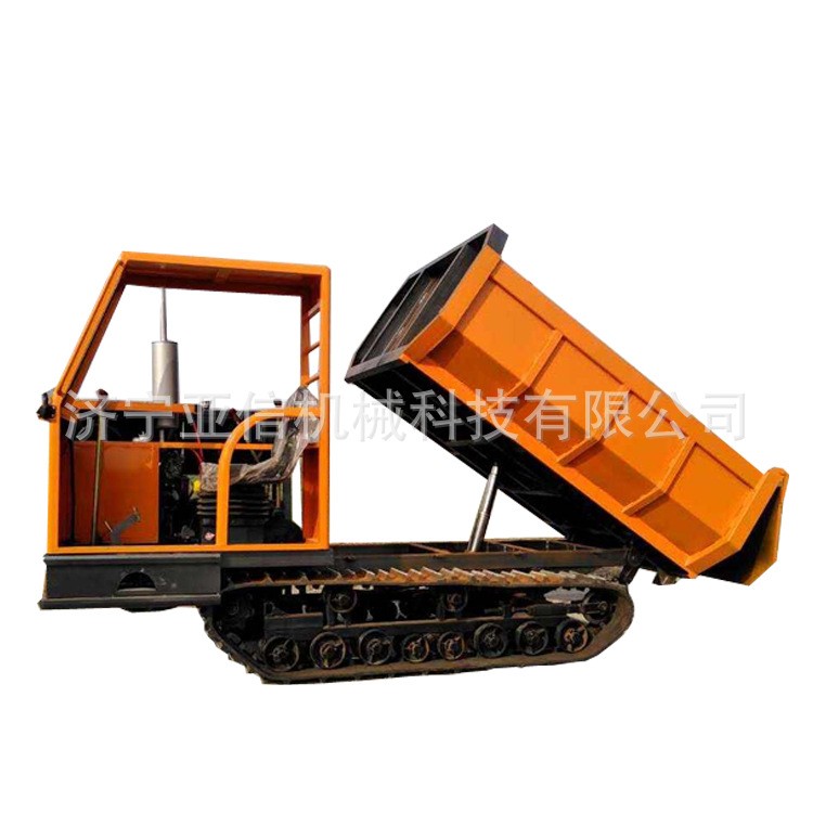 履带运输车厂家 小型手扶自卸翻斗式运输车 2吨农用运输车图4