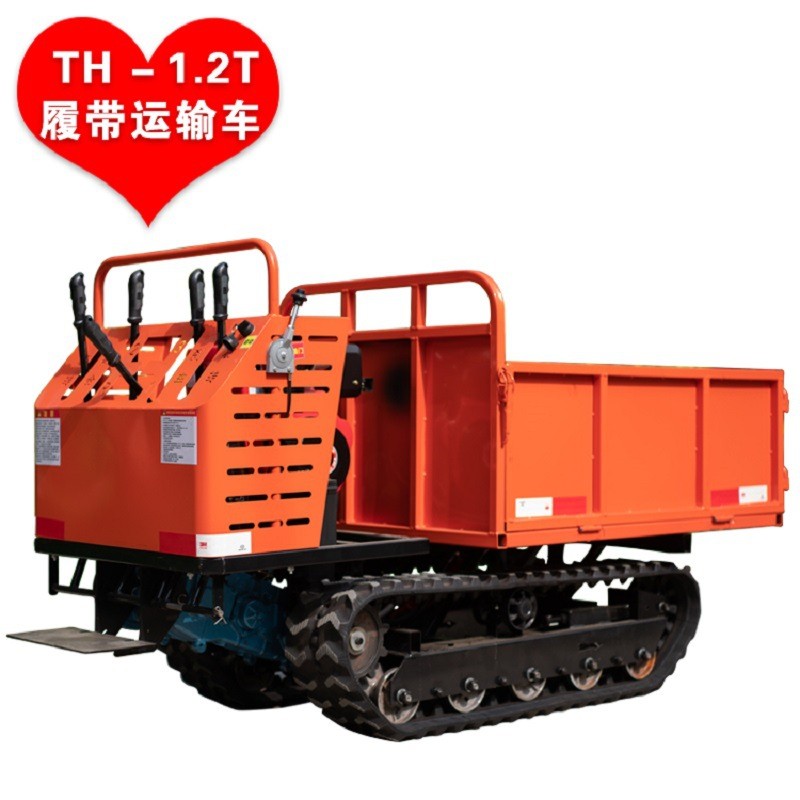 爬山虎履带运输车全地形小型履带式爬坡王果园山地搬运自卸农用车图5