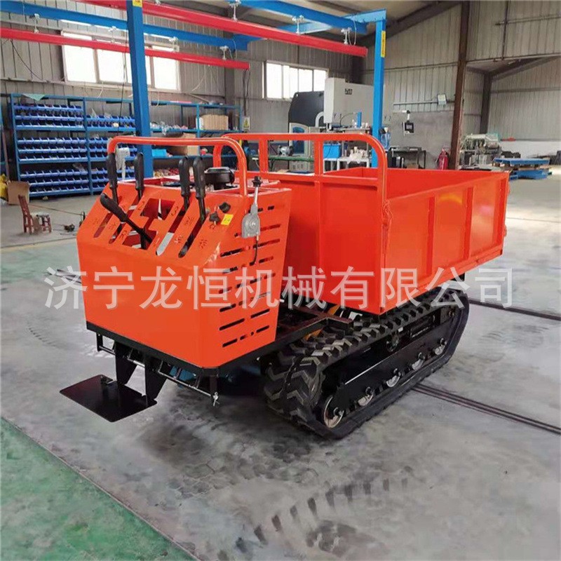 新款多吨位农用柴油手扶履带车山地果园爬山虎履带运输车翻斗车图3