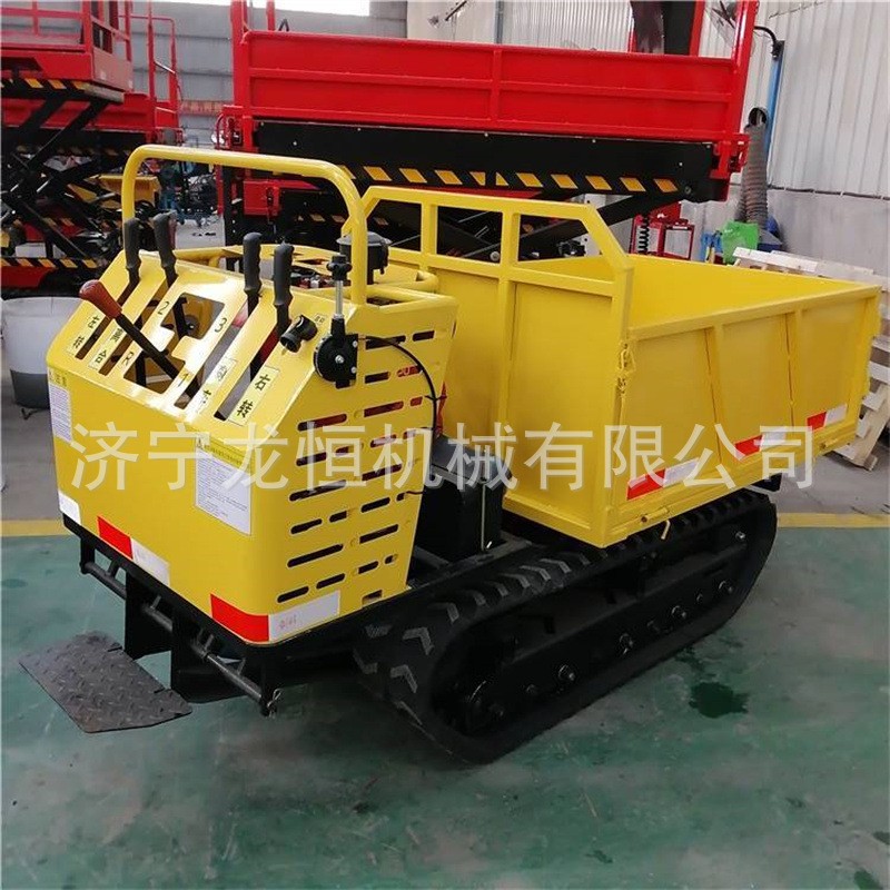 新款多吨位农用柴油手扶履带车山地果园爬山虎履带运输车翻斗车