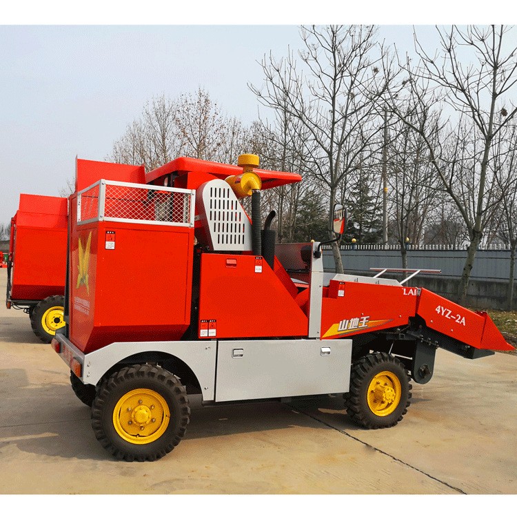 联合玉米收割机农业玉米柴油收获机苞收割机联合2行带扒皮秸秆粉