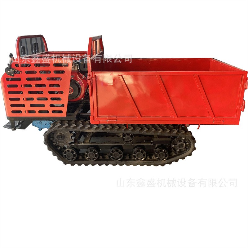 小型履带运输车 2T全地形爬山虎运输车 果园山地用液压自卸农用车图5