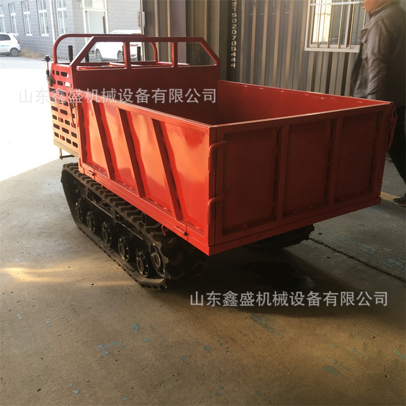 小型履带运输车 2T全地形爬山虎运输车 果园山地用液压自卸农用车图4