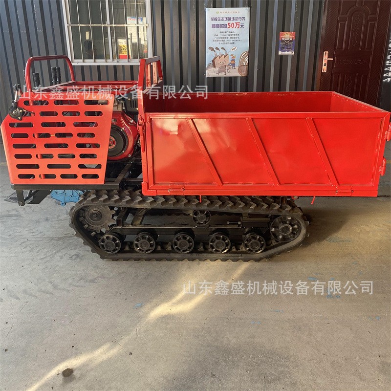 柴油履带运输车 建筑工程砂石运输车 林园农用液压自卸履带装载车图3