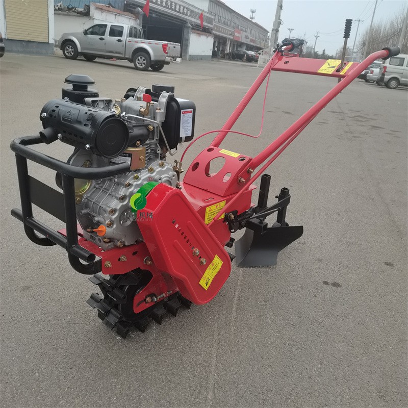 家用小型链轨微耕机 旋耕除草自走式耕地机 独轮扣半趟地犁地机图4