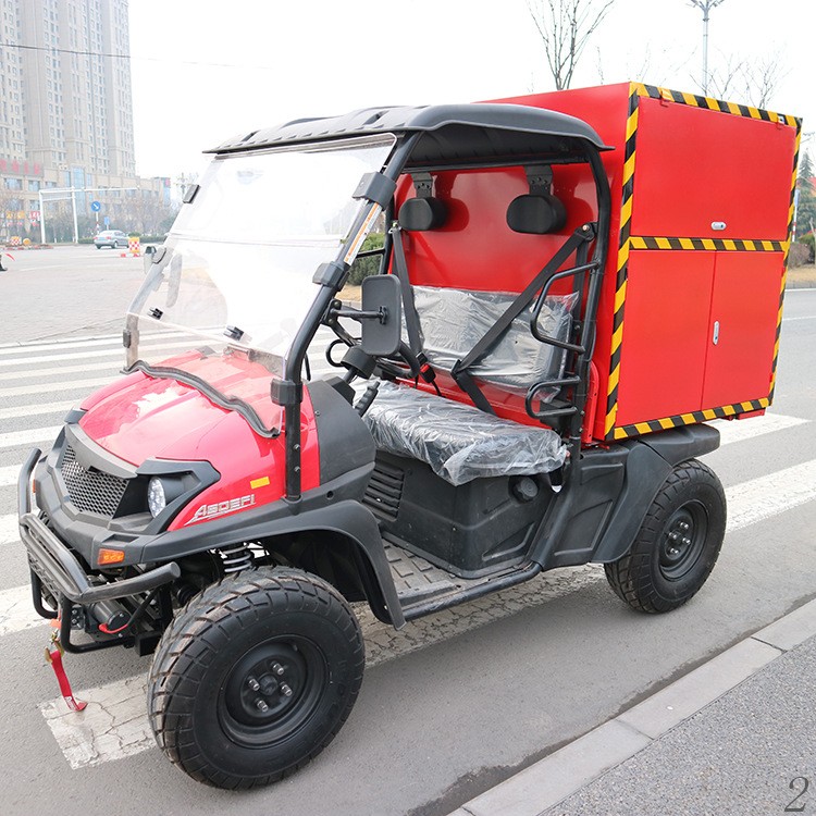 箱体式消防车 高压细水雾摩托车 灭火救援消防四轮摩托车图3
