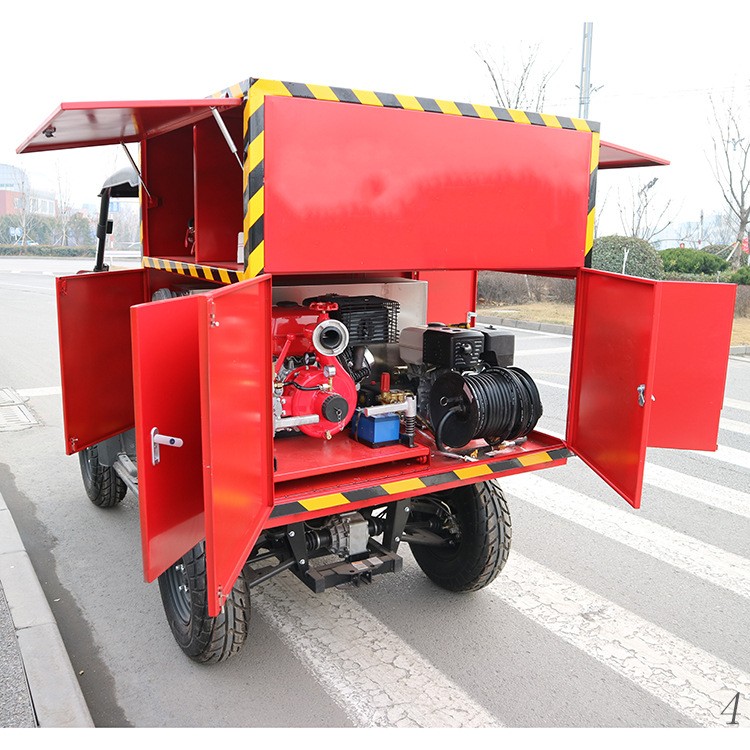 箱体式消防车 高压细水雾摩托车 灭火救援消防四轮摩托车图5