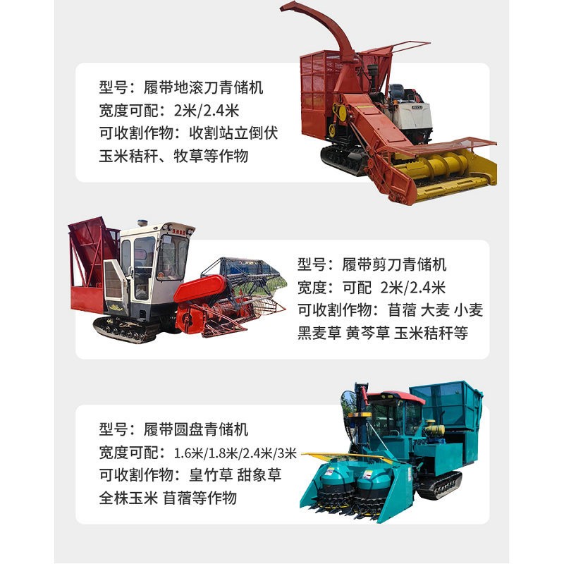 青储打包机大型牧草玉米秸秆压缩打捆机多款式牧草小麦收割青储机图2