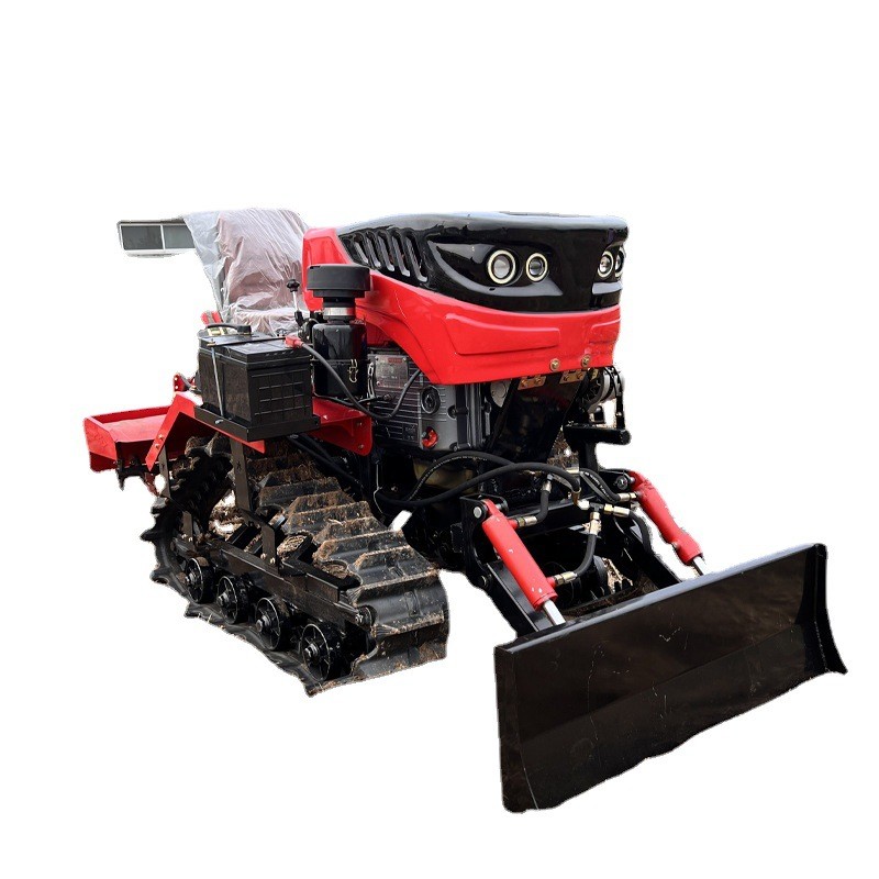 农用乘坐式履带微耕机 多功能一体拖拉机 水田打浆机图4